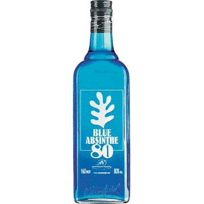 Absinthe Tunel Blue 80% 0,7 l (čistá fľaša)