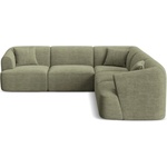 Cosmopolitan Design Зелен ъглов диван от рипсено кадифе Campi - Cosmopolitan Design (COS_COR_266_F1_CAMPI4)