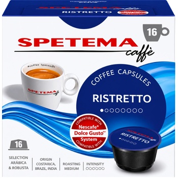 Spetema Caffe Кафе капсули Spetema Ristreto съвместими с Dolce Gusto, 16 капсули