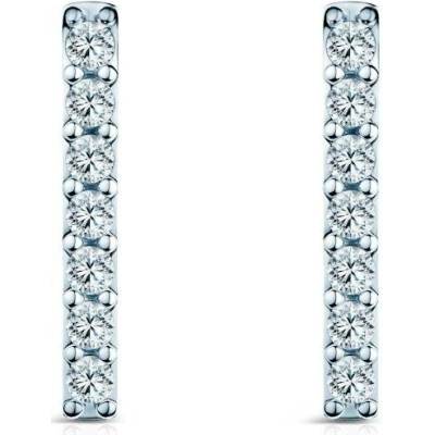 SAVICKI Náušnice Share Your Love bílé zlato laboratorní diamanty SYL-K02-BR-014-LAB-B