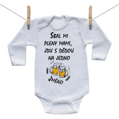 Boodyy Body s dlouhým rukávem Jdu s dědou na jedno
