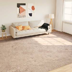 vidaXL Каса за килим MARSA Бежово 300 x 400 cm Полиестер и PVC (42023100)
