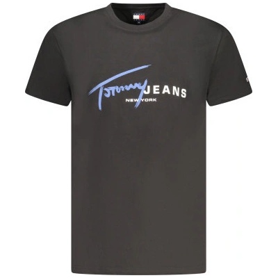 Tommy Hilfiger pánské tričko s krátkým rukávem Black