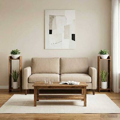 vidaXL Стойка за растения 2 бр. Старо дърво 30 x 30 x 100 см (899575)