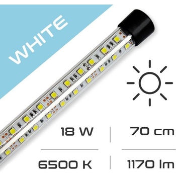 Aquastel LED osvětlení Glass white 18 W, 70 cm, 6500 K
