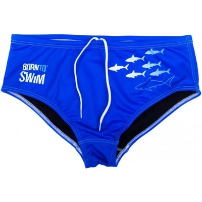 BornToSwim sharks brief blue s
