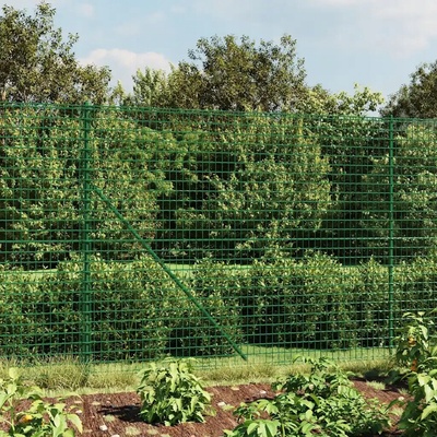 vidaXL Drátěný plot s kotevními hroty zelený 1,4 x 25 m