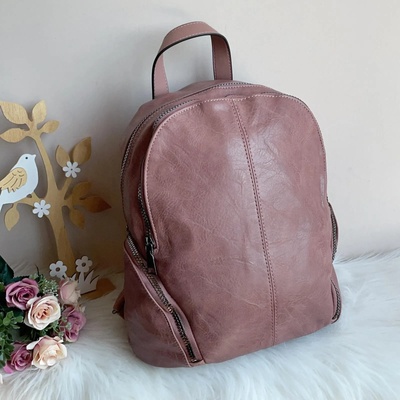 Розова Дамска Раница - Модел 9135