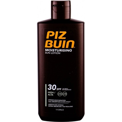 Piz Buin Moisturising Sun Lotion vodeodolný opaľovací prípravok SPF15 200 ml
