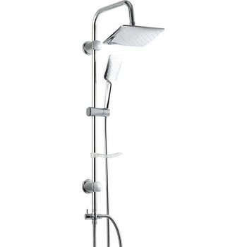 Duxxa Trend Душ колона за свързване към смесител, квадратна душ пита, хром (12934)