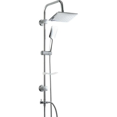 Duxxa Trend Душ колона за свързване към смесител, квадратна душ пита, хром (12934)