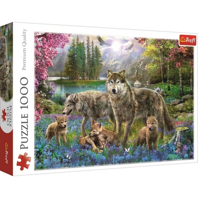 Trefl vlčí rodina 10558 1000 dílků