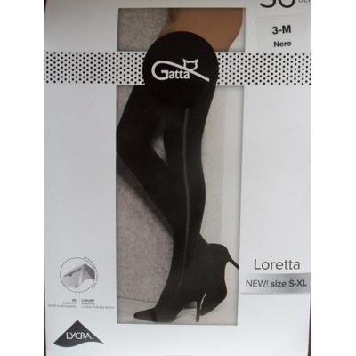 Gatta Loretta 124 50 DEN nero-černé