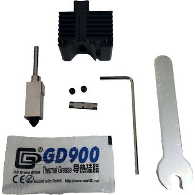 Bambu хотенд блок с радиатор и дюза 0.4мм (HT0034)