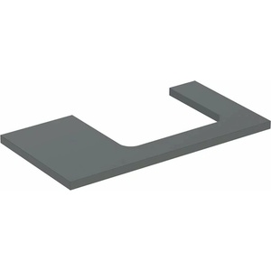 Geberit Плот за мивка Geberit One с изрез вдясно, матова лава 90 см (505.323.00.3)