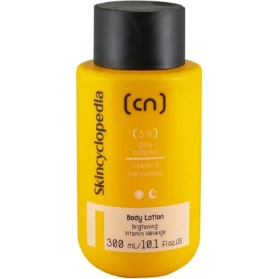 Skincyclopedia Лосион за тяло с 5% озаряващ комплекс с витамин С и ниацинамид, 300 ml