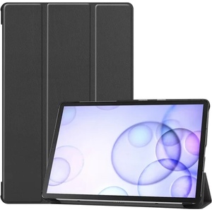 Gigapack Samsung Tab S6 10.5 LTE / Tab S6 10.5 WIFI GIGAPACK Tok стоящ, с кожен ефект, активен FLIP, държач за настолен компютър, ЧЕРЕН (GP-90357)