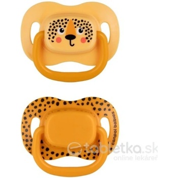 Canpol babies BabiesBoo silikon symmetrical Soother cumlík orange 2 ks