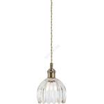 Markslöjd 109136 - Пендел на кабел GOTA 1xE14/40W/230V Ø 13 см месинг/прозрачно стъкло (ML1612)