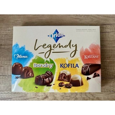 Bonboniéra Orion Legendy čokoládové pralinky oblíbených chutí 144 g – Zboží Dáma