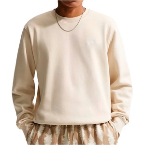 Nike Мъжки пуловер Nike Club BB Crew Jumper - Light Khaki / White - размер XL (017-4499-0114)
