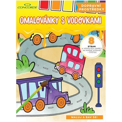 Concorde Vymaľovánka s vodovkami Dopravné prostriedky