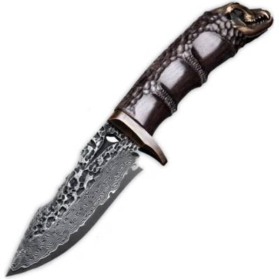 KnifeBoss lovecký damaškový nôž Predator Ebony VG-10