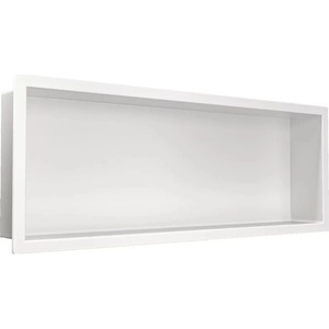 BALNEO Вградена правоъгълна ниша Balneo Wall-Box One с рамка 60x20x10 см, бял мат (B0101050210-3)