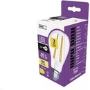 Emos LED žiarovka Filament A60 3,4 W, E27, teplá biela