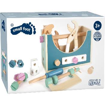 Legler Игрален комплект 2 в 1 Small Foot - Дървена кутия с инструменти (6611100775)
