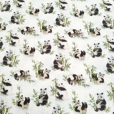 Bavlnená látka PANDA šírka 150 cm