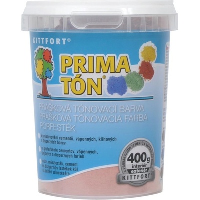 KITTFORT Prášková tónovací barva Primatón – 400 g Červeň cihlová