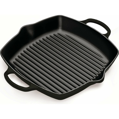 Le Creuset 20200300000422 Grilovací pánev Signature čtvercová 30 cm černá