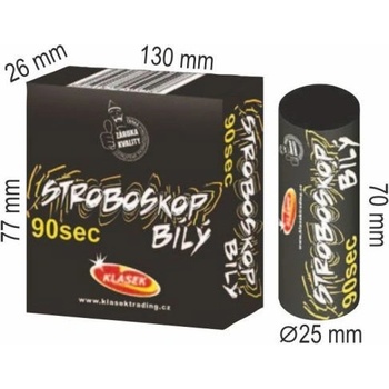 Stroboskop biely 5 ks