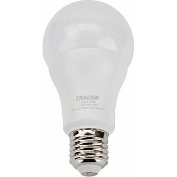 Tracon žiarovka LED, A65, E27, 15W, 4000K 1520lm