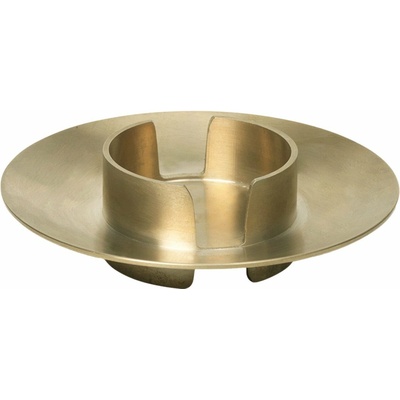 ferm LIVING Mosazný svícen Block Brass 11 cm, zlatá barva, kov