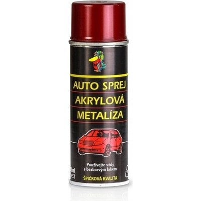 Motip Auto sprej Akrylová Metalíza Škoda červená hot chilli metalíza 200 ml