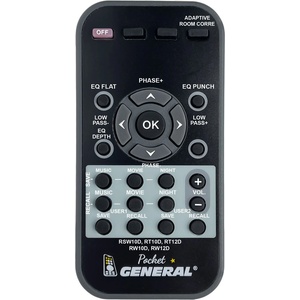 GENERAL KLIPSCH RSW-10D, RT-10D, RT-12D, RW-10D, RW-12D + repeater - дистанционно управление дубликат (RSW-10D, RT-10D, RT-12D, RW-10D, RW-12D + repeater) Дистанционно