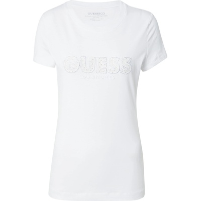 GUESS Тениска 'Sangallo' бяло, размер L