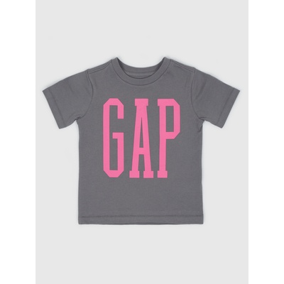 GAP Детска памучна тениска с лого GAP GAP | Siv | Момчешки | 74-80