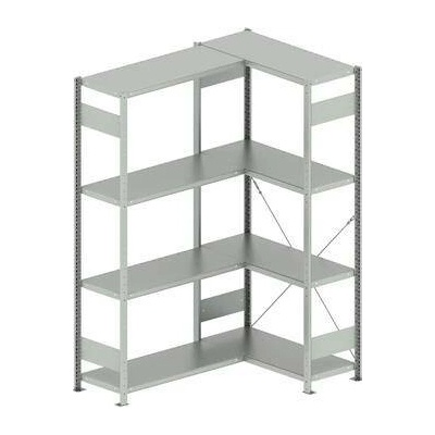 META zásuvný rohový regál 2000 x 1000 /1000 x 400 mm nosnost 100 kg