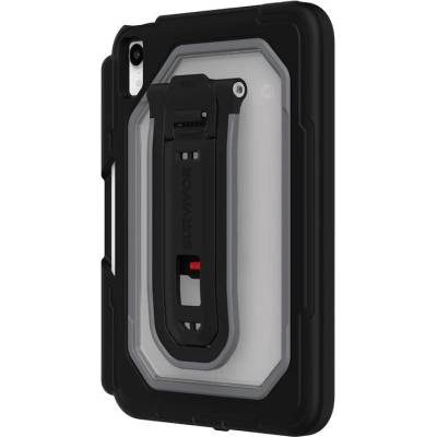Griffin Survivor All Terrain Case - защита от най-висок клас за iPad mini 6 (2021) (черен-прозрачен)