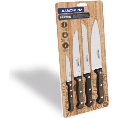 Tramontina Set nožov 4 ks hnedý POLYWOOD