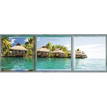 Image 1 of Фототапет флис Кариби 3d панорама 3xl