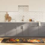 vidaXL Многоцветно кухненско килимче 60x180 см перящоо (136625)