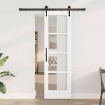 vidaXL Преплъзваща се врата ORKDAL 61 x 198, 5 см Бяло (3332434)