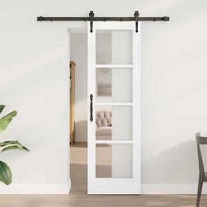 vidaXL Преплъзваща се врата ORKDAL 61 x 198, 5 см Бяло (3332434)