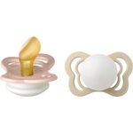 BIBS Couture Glow Natural Rubber Size 1: 0+ months биберон Blush / Vanilla 2 бр