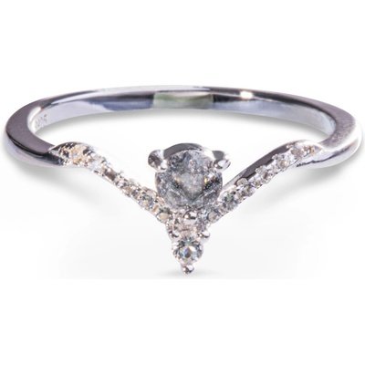 Silenti Jewelry Сребърен пръстен "Мълния" - 8 - 57мм (18.1мм диам. )