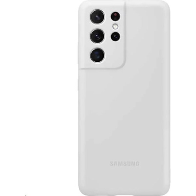 Samsung Оригинален гръб Samsung Silicone Cover за Galaxy S21 Ultra - Светло сив, EF-PG998TJE